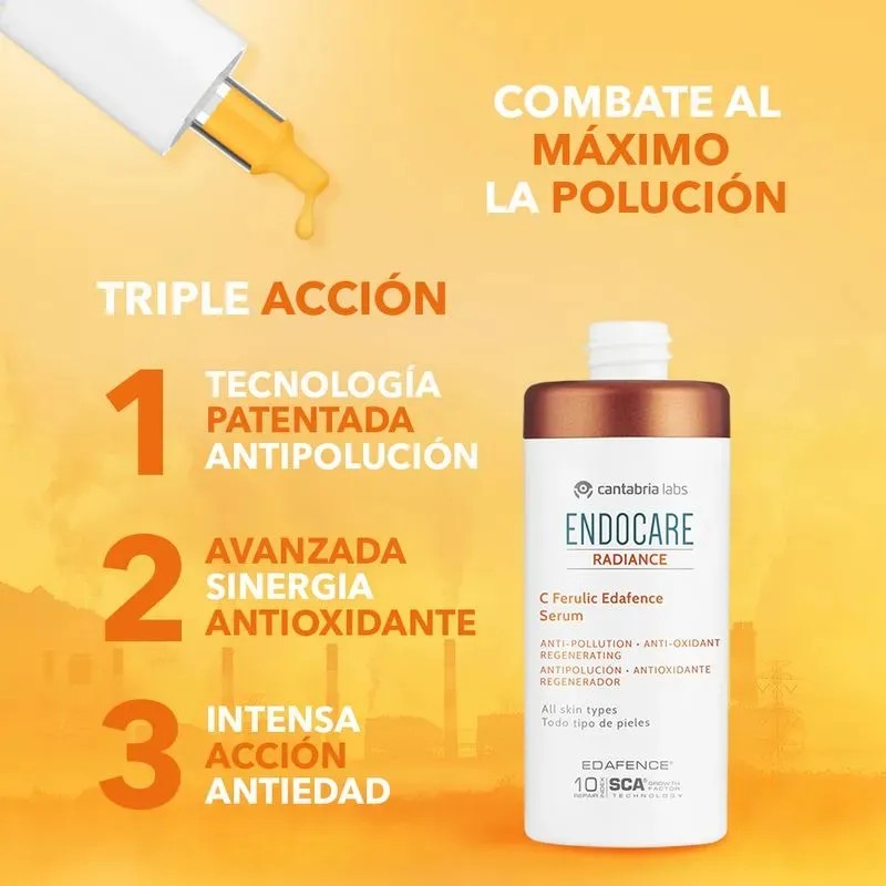 Endocare Radiance C Ferulic Edafence Sérum Antioxidante, Ilumina y Protege,