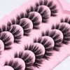 AKARA Natural Eyelashes, 7 Pairs, 3D False Eyelashes, Fake Lashes,