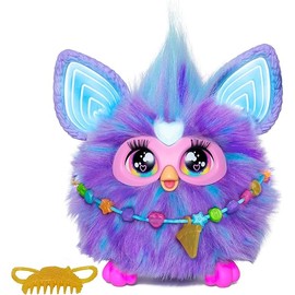 Furby Purple, 15 Fashion Accessories, Interactive Plush Toys for 6 Year Old Girls & Boys & Up, Voice Activated Animatronic