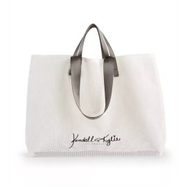 Kendall Kylie Large Woven Tote Big Beautiful Bag