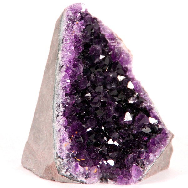 Extreme Amethyst Cluster (2 lbs to 2.5 lbs, Deep Purple Amethyst) Feel The Power of This Uruguayan geode in Your own Personal Space. Includes 3" Selenite Wand.
