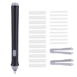 Electric Eraser Kit, Battery Powered Eraser, Automatic Pencil Eraser with 22 Eraser Refills for Sketching Drawing Pencils(Black)