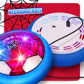 Freecat Hover Soccer Ball, Boy Girl Birthday Gifts, Indoor Soccer Ball Toy Games Gift for Boys 6-8, Rechargeable Light-Up Toys for Kids Age 6, 7, 8, 9, 10, 11, 12 Year Old, Upgraded Foam Bumper