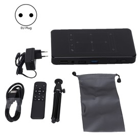 Smart Projector DLP Display Technology High Definition 4K Portable with Smart Touch Panel Pocket Projector 100‑240VEU