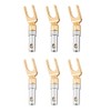 Pure Copper Speaker Plug with Gold Plated Banana Plugs U