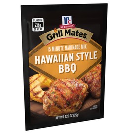 McCormick Grill Mates Hawaiian Style BBQ Marinade Mix, 1.25 oz (Pack of 12)