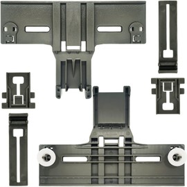 W10350375(2pc) W10195839(2pc) W10195840(2pc) Dishwasher Top Rack Adjuster with W/1.25" Diameter Wheels Compatible with Kitchenaid Whirlpool Kenmore Replaces 3516330 AP5957560 W10250159 W10712395