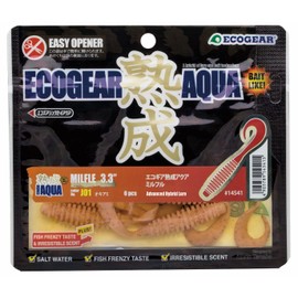 Ecogear Worm Aged Aqua Milfur, 3.3 inches (82 mm), Krill J01 Lure