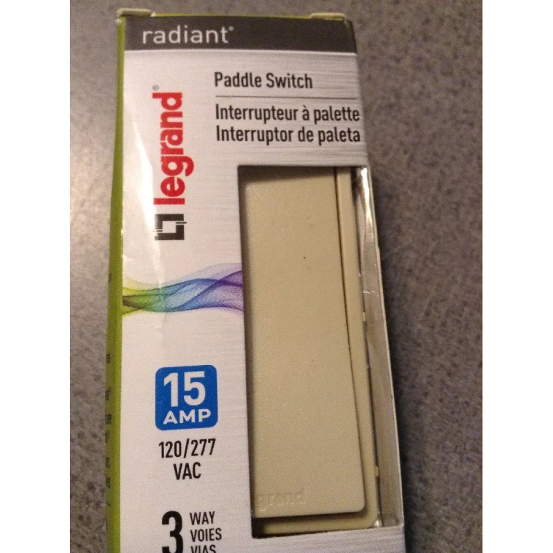 Pass & Seymour TM873-ICC10 Decorator Rocker Switch 3-Way 15A 120/277VAC