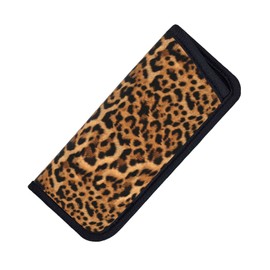 Giinly Leopard Print Glasses Case Eyeglass Sunglass Case Soft Pouch Slim Portable Eyeglasses Sleeve
