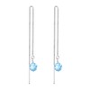 Elli Women 925 Sterling Silver Xilion Cut Crystal Earrings, Silver