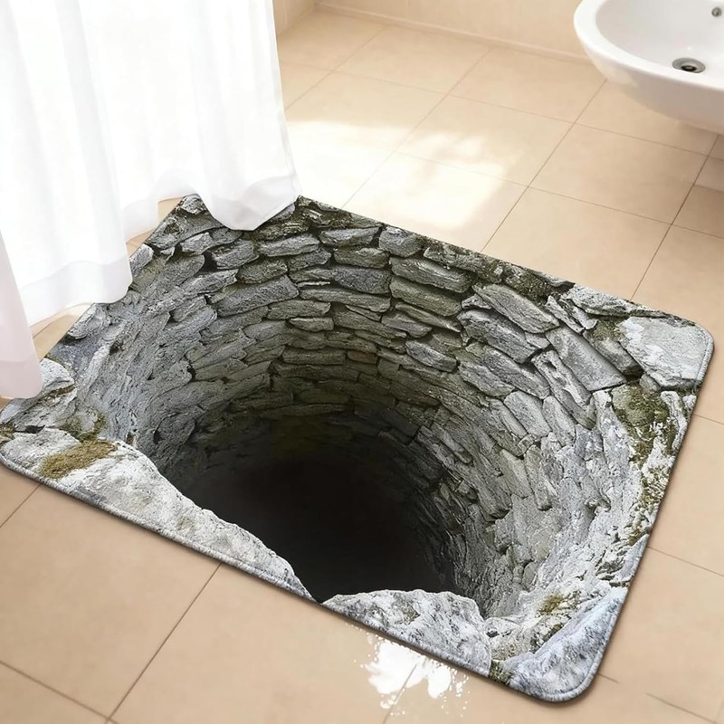 Genérico Tapete de Piso Visual 3D Absorbente Suciedad para Puerta