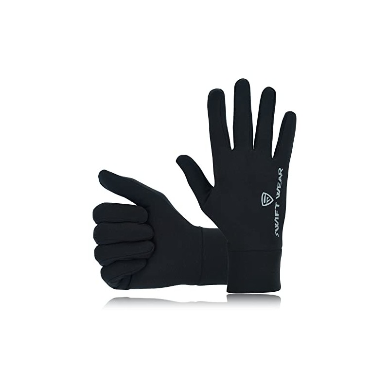 Swift Wear Running Gloves Mens Touch Screen Thermal Anti-slip &