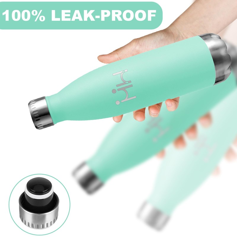 Drinking Bottle 0.5 Litre Stainless Steel Drinking Bottle Leak-Proof 24