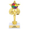 Puzzle Trophy, Family Puzzle Award, 1st Place, Customize with Free