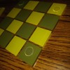 Target X Green Holiday Drink Coasters. Heavy Duty 2-Tone Checker