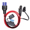 YETOR 10AWG SAE to EC5 Connector Extension Cable,with 15A Protection