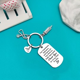 Ximalun Nurse Thank You Gifts RN Nurse Keyring Nurse Appreciation Gifts Nurse Practitioner Gifts Nurse Coworker Gift Nurse Employee Gift Nurse Week Day Birthday Christmas Leaving Retirement Gift