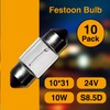 Rafeal Auto 24V 10W 10 Pack Sv8.5-8 T3.25 Halogen Festoon