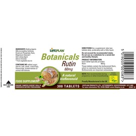 Lifeplan Lifeplan Rutin 60mg 2 x 300 Tablets