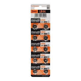 Maxell LR44 Alkaline 1.5V Battery, 2-Pack