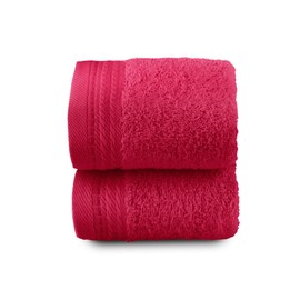 Top Towel - Premium - Large Bath Towels - Bath Towels - 2 Face Towels or Bidet -30x50cm - 100% Cotton - 600g - Fuscia