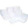 SATINIOR 24 Packs Small Clear Plastic Beads Storage Containers Box