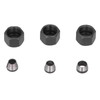6Pcs Router Collet Adapter Carbon Steel 6mm 6.35mm 8mm Set