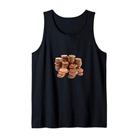 A Bunch of One Cent Copper Coin Pennies design Tank Top