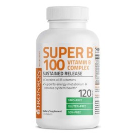 Bronson B-complex 100 Complejo B Con 120 Tabletas Hecho Usa Sabor S/n