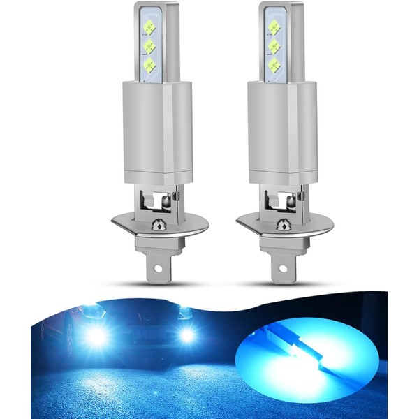 HOCOLO 2x L2 H1 8000K Fog Light Bulbs Set, 6000LM