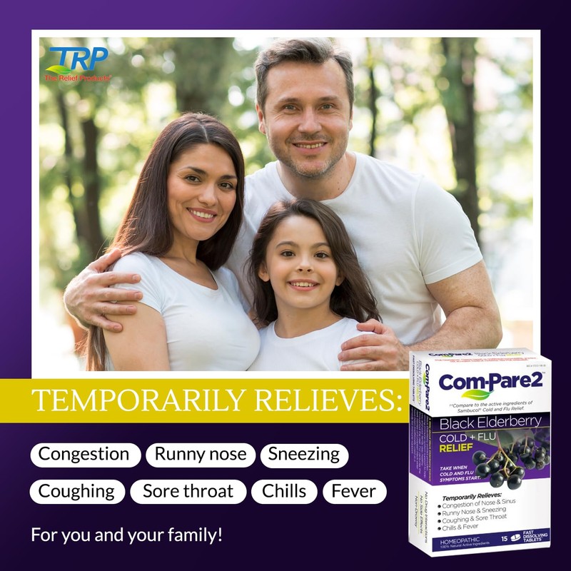 Com-Pare2 Black Elderberry Cold + Flu Relief