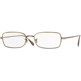 OLIVER OV1253-5284 Eyeglass Frame ARONSON NEW ANTIQUE GOLD W/DEMO LENS 54 mm
