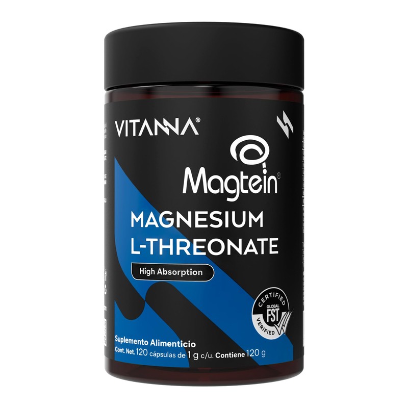 VITANNA® Magtein® L-Treonato de Magnesio 2000 mg | 2 Meses
