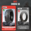10x2.70-6.5 Scooter Tire,70/65-6.5 Tubeless Tire Electric Scooter Tires with Angled