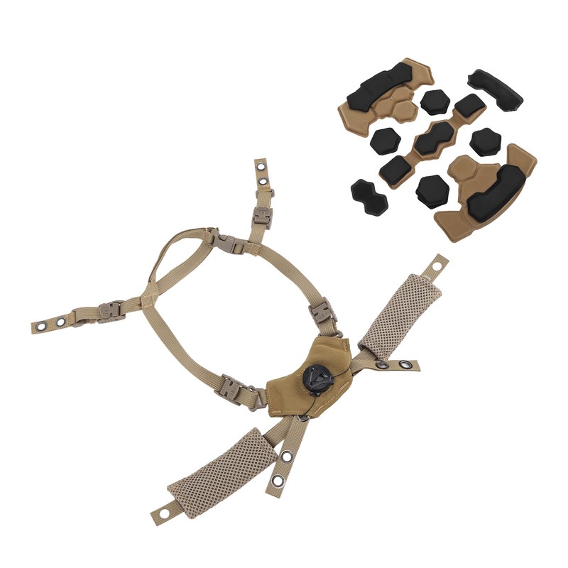 Helmet Liner System Internal Sponge Pad Adjustable Helmet Dial Suspension