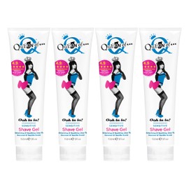Queen of. Ooh la la! Creamy Coconut and Vanilla Shaving Gel Tube for Women Sensually Smooth Skin 150 ml | Quad-Pack | Shave Cream for Women | Shaving Cream for Women
