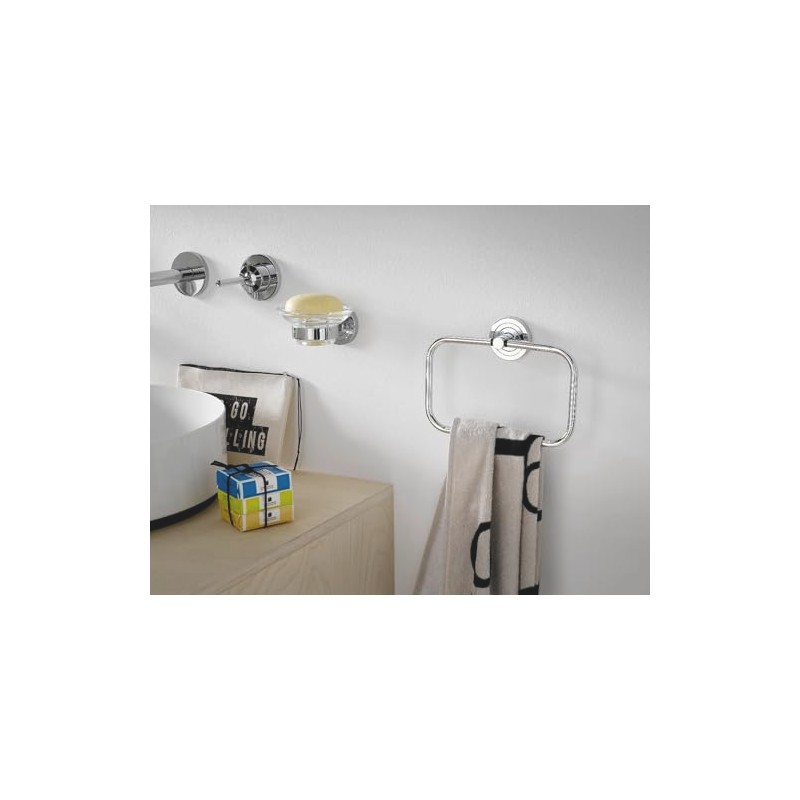 Emco Polo 75500100 Towel Ring, Chrome