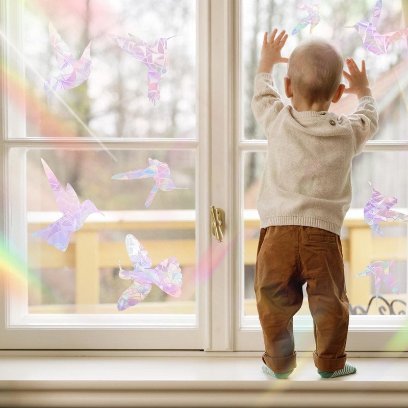 21 Pieces Window Sticker,Glass Stickers for Windows,Window Stickers to Deter