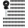 QWORK Electric Fencing Ring Insulators, 100 Pcs Wire Mesh Ring