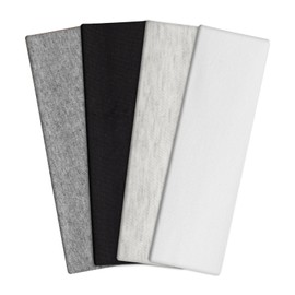 Pack of 4 Women's Sports Headbands, Elastic Hair Bands, Sweatband, Headband for Sports, Running, Fitness (4 Colours)