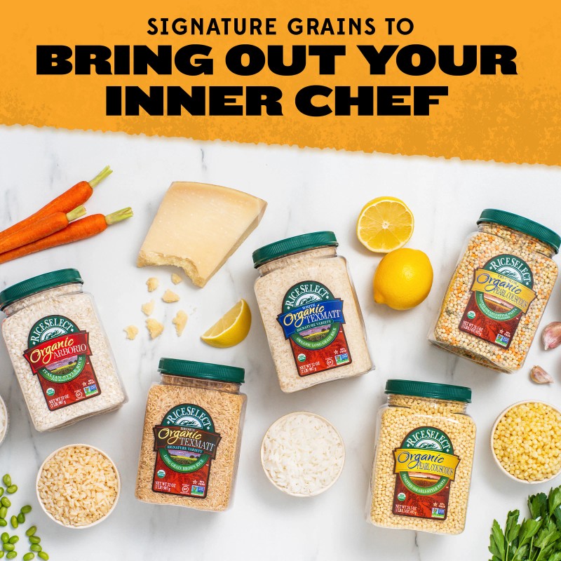 Riceselect Rice Jasmati Jar Organic 32 oz (Pack of 4)