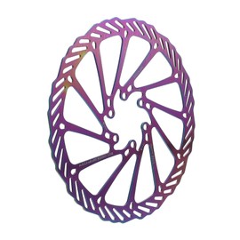 CORHAD 1pc Lightweight Stainless Steel Mountain Bike Disc Brake Rotor Strong Heat Dissipation Mud Resistance Floating Design Screws Compatible Various Brake Systems