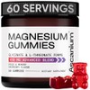 Gomitas de Magnesio 410mg de Complemento Elemental de Glicinato de