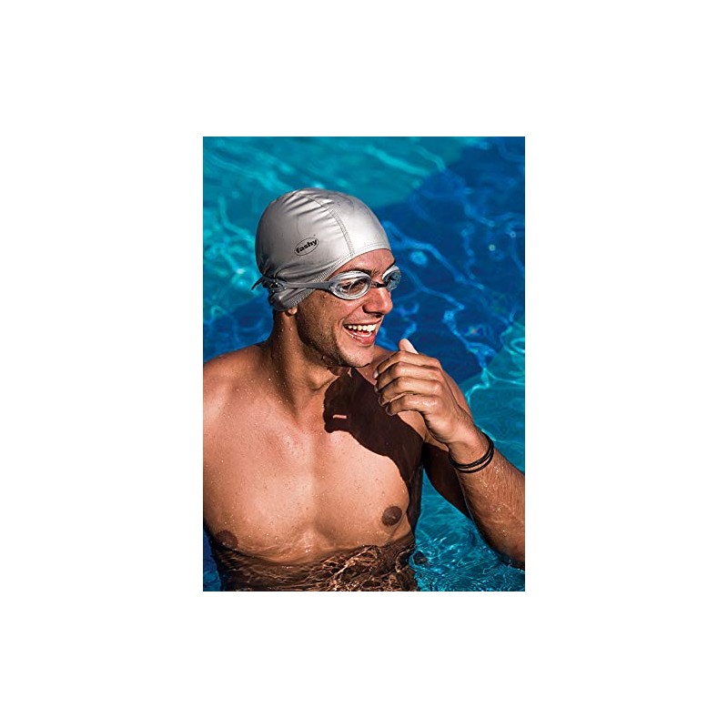 Fashy PU Lycra Swim Cap - Silber