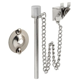 Prime-Line U 9858 Sliding Patio Door Pin, 3/16 In. x 2-5/8 In., Steel Pin and Retaining Ring, Chrome Plated Finish (Single Pack)