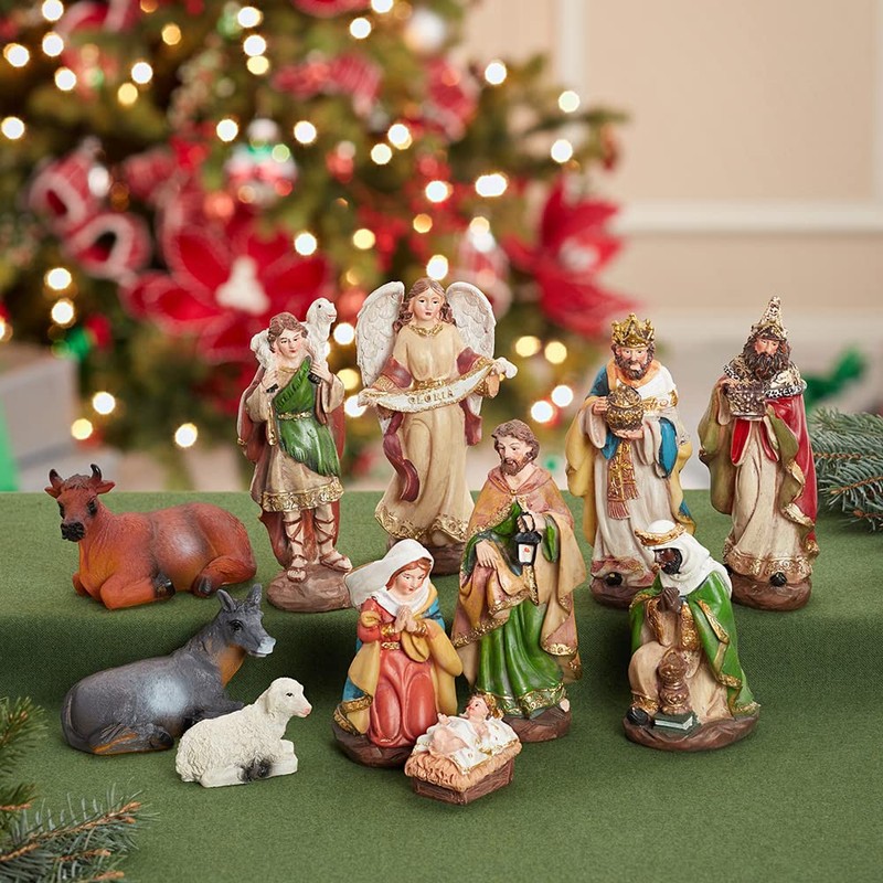 Kurt Adler 6" Nativity Set with 11 Figures