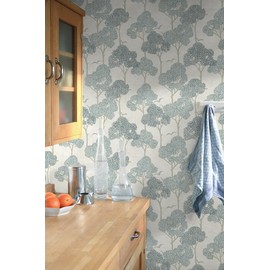 NuWallpaper Millie Blue Peel and Stick Wallpaper