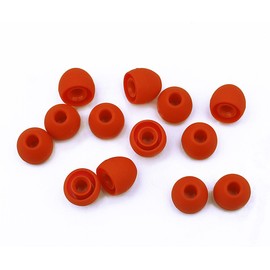 Xcessor 7 Paar (Satz Mit 14 Stück) Gummi Silikon Ohrpolster Ohrstöpsel Für In-Ear Ohrhörer. Größe: S (Klein). Rot