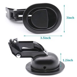 Universal Heavy-Duty Metal Sofa Chair Recliner Release Pull Handle Replacement Parts, Fits Ashley, Lazy Boy and Most Recliner Brands, 3.5" x 3" Handle Size